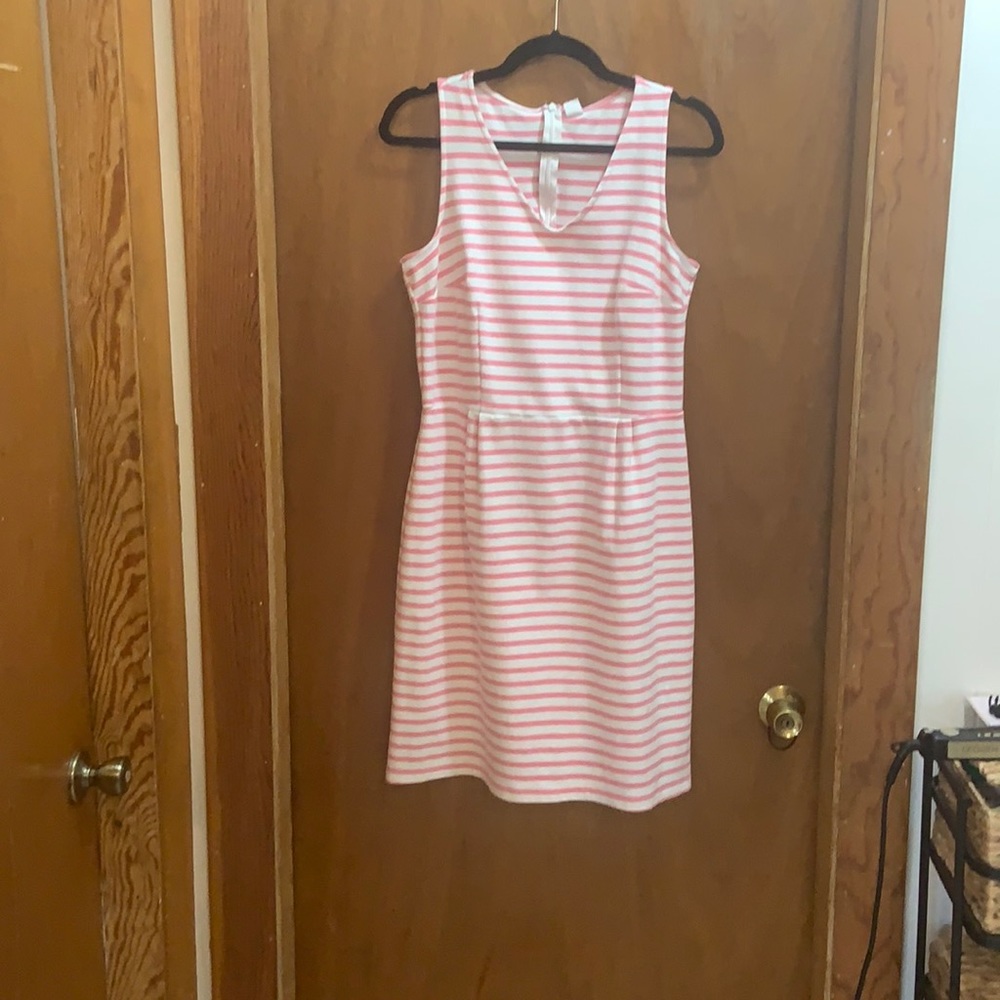 EUC fitted striped dress
